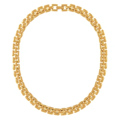 Susan Caplan 1990s Vintage Watchband Collar Necklace