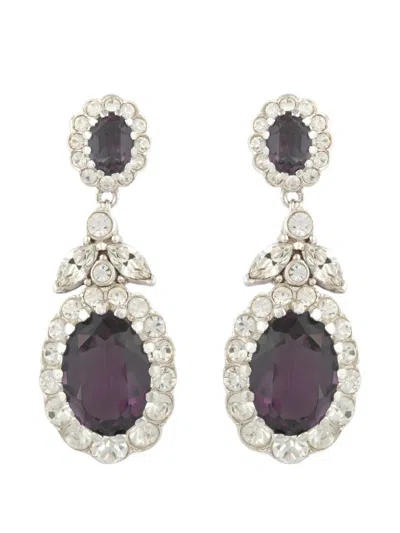 Pre-owned Susan Caplan Vintage 1980 Attwood & Sawyer Earrings In Silver