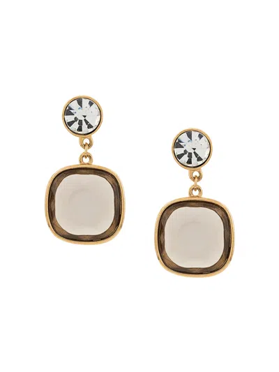 Pre-owned Susan Caplan Vintage '1980s D'orlan Clip-on Earrings In Gold