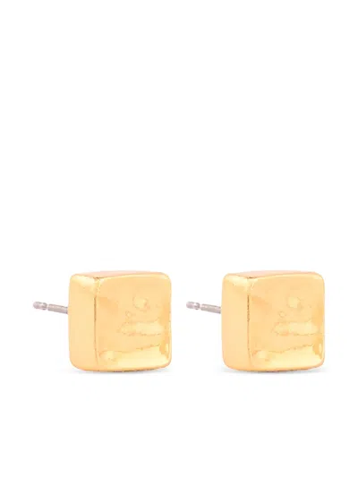 Pre-owned Susan Caplan Vintage 1980s Rediscovered By Susan Caplan Stud Earrings In Gold
