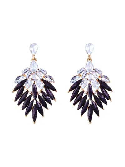 Pre-owned Susan Caplan Vintage 1990s Drop Earrings In Gold