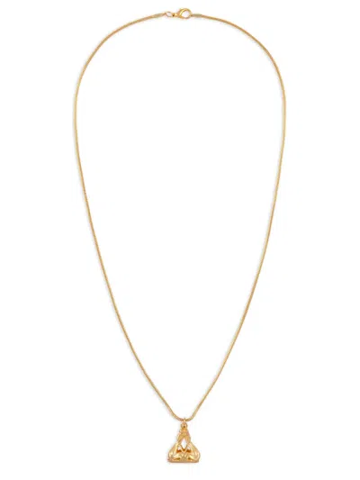 Pre-owned Susan Caplan Vintage 1990s Rediscovered By Susan Caplan Pendant Necklace In Gold