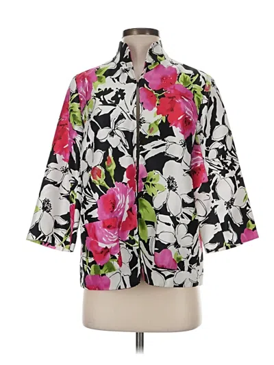 Pre-owned Susan Graver 3/4 Sleeve Blouse In Pink