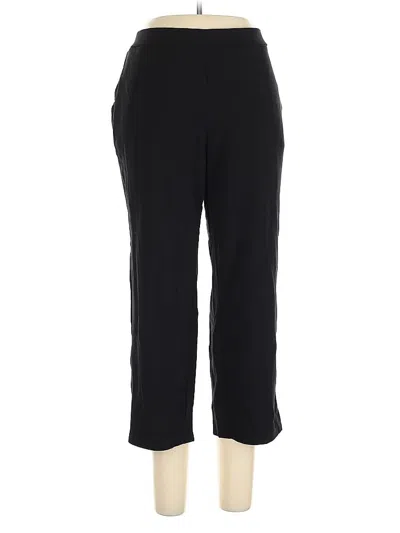 Pre-owned Susan Graver Active Pants In Black