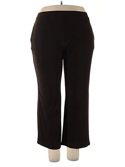 Pre-owned Susan Graver Active Pants In Black