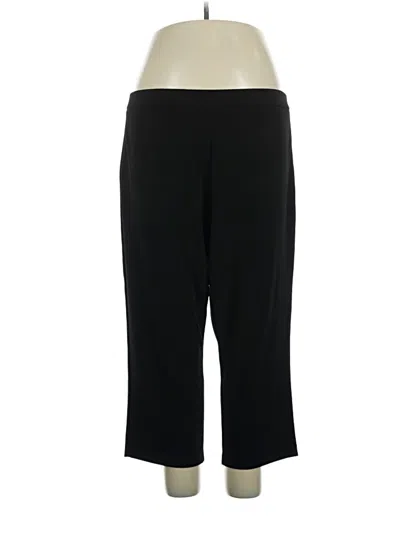 Pre-owned Susan Graver Active Pants In Black