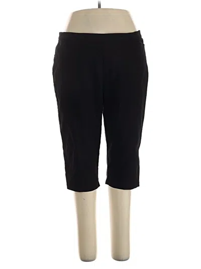 Pre-owned Susan Graver Active Pants In Black