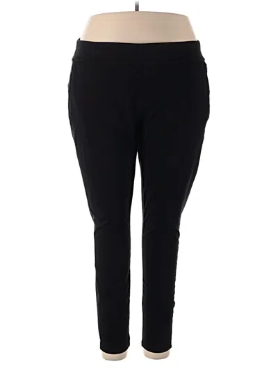 Pre-owned Susan Graver Active Pants In Black