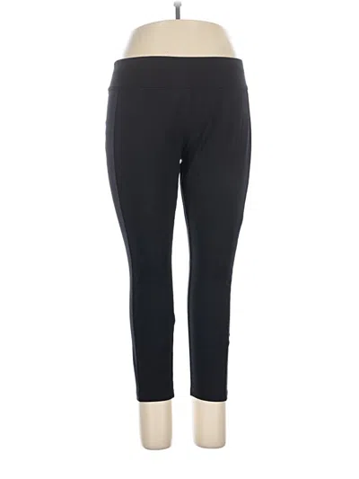 Pre-owned Susan Graver Active Pants In Black