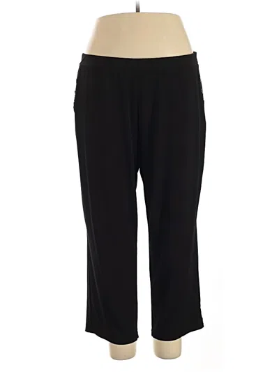 Pre-owned Susan Graver Active Pants In Black