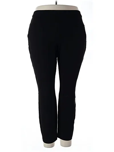 Pre-owned Susan Graver Active Pants In Black