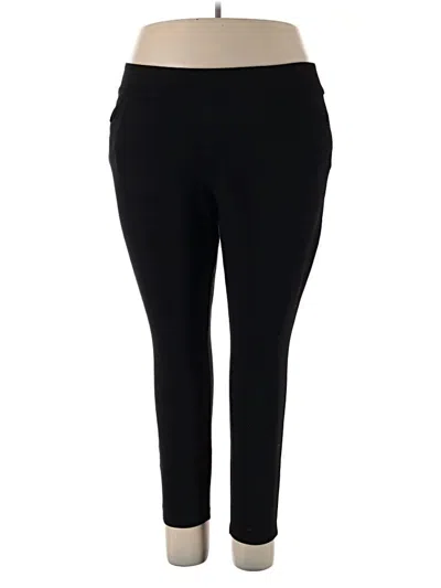 Pre-owned Susan Graver Active Pants In Black