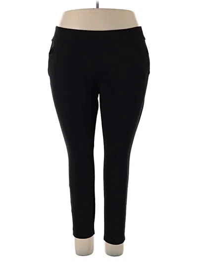 Pre-owned Susan Graver Active Pants In Black