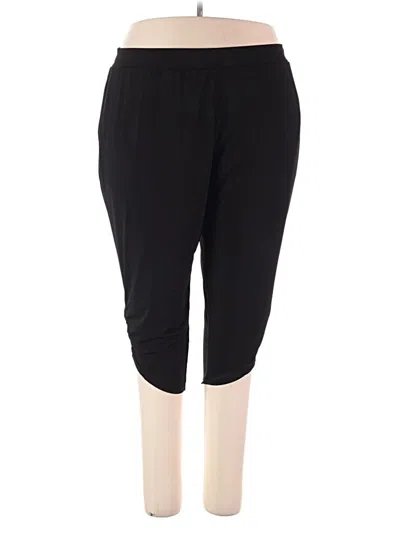Pre-owned Susan Graver Active Pants In Black