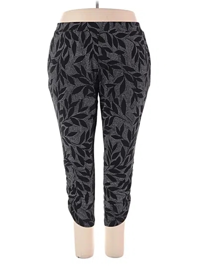 Pre-owned Susan Graver Active Pants In Black