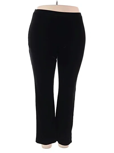 Pre-owned Susan Graver Active Pants In Black