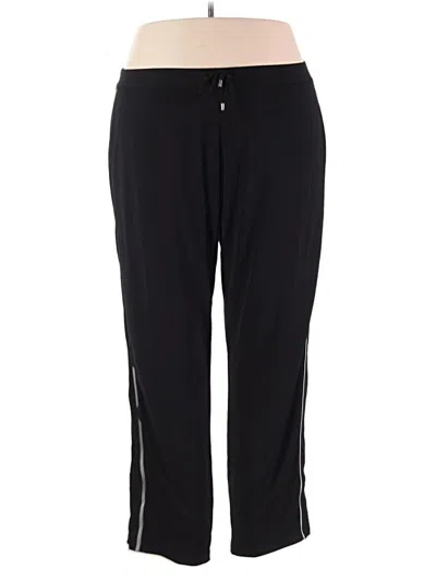 Pre-owned Susan Graver Active Pants In Black