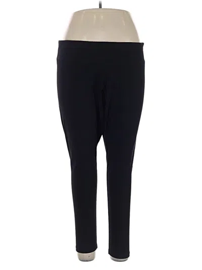 Pre-owned Susan Graver Active Pants In Black