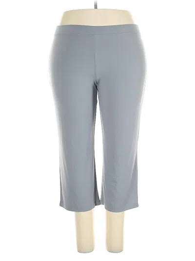 Pre-owned Susan Graver Active Pants In Gray