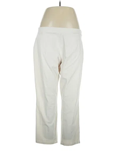 Pre-owned Susan Graver Active Pants In Ivory