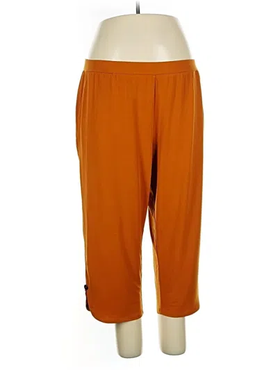 Pre-owned Susan Graver Active Pants In Orange