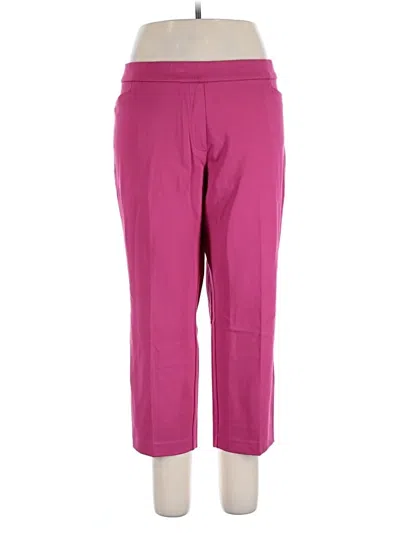 Pre-owned Susan Graver Active Pants In Pink