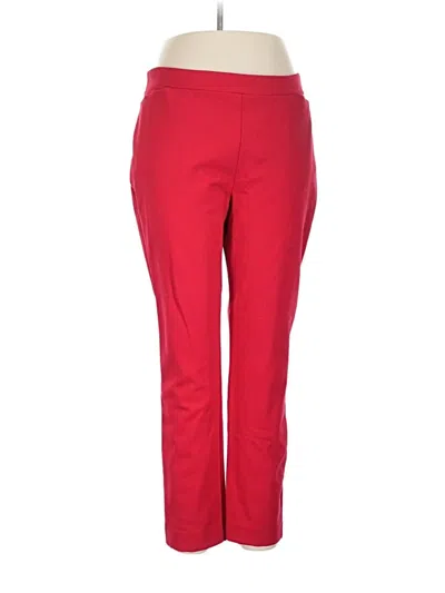 Pre-owned Susan Graver Active Pants In Red