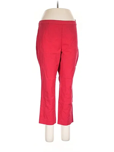 Pre-owned Susan Graver Active Pants In Red
