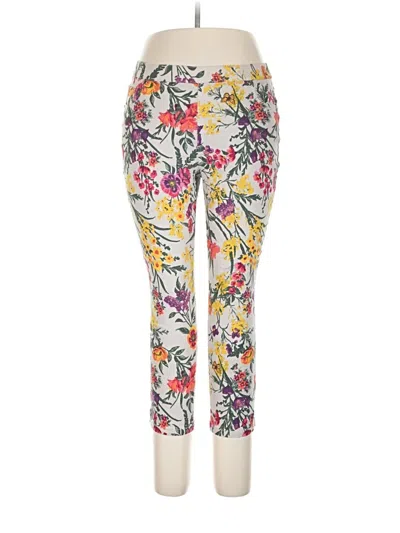 Pre-owned Susan Graver Active Pants In Yellow