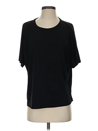 Pre-owned Susan Graver Active T-shirt In Black