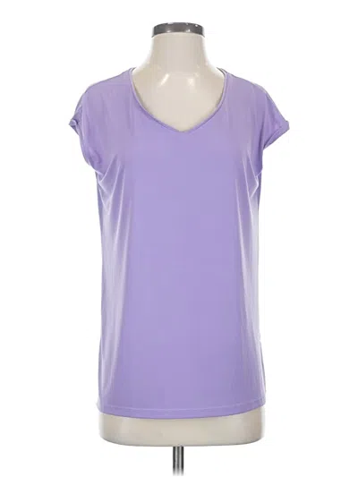 Pre-owned Susan Graver Active T-shirt In Purple