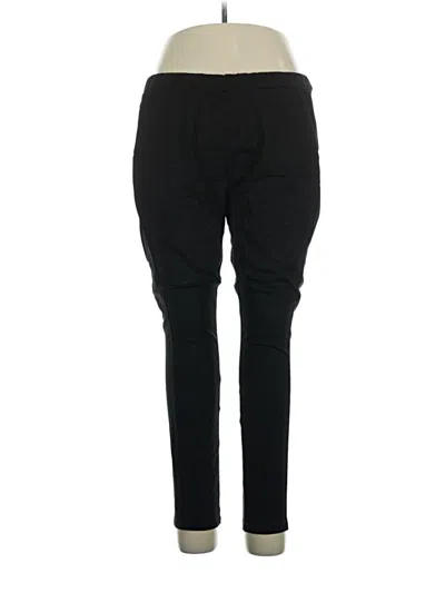 Pre-owned Susan Graver Cargo Pants In Black