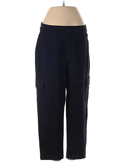 Pre-owned Susan Graver Cargo Pants In Blue