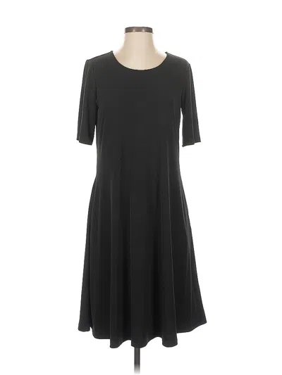 Pre-owned Susan Graver Casual Dress In Black