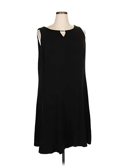 Pre-owned Susan Graver Casual Dress In Black