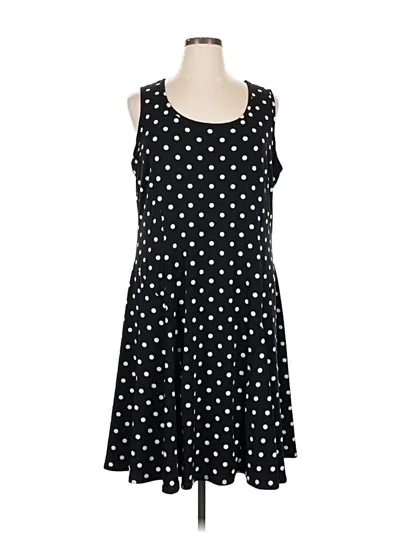 Pre-owned Susan Graver Casual Dress In Black