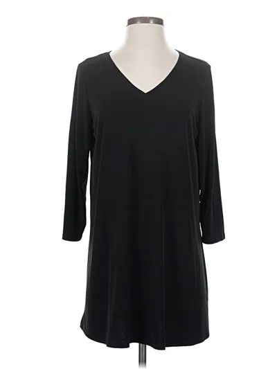Pre-owned Susan Graver Casual Dress In Black