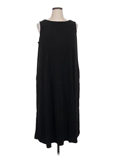 Pre-owned Susan Graver Casual Dress In Black