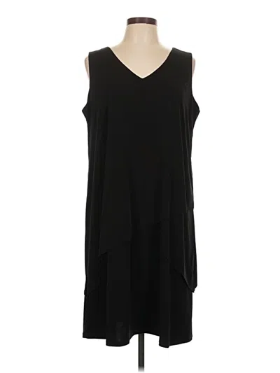 Pre-owned Susan Graver Casual Dress In Black