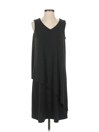 Pre-owned Susan Graver Casual Dress In Black