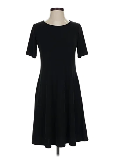 Pre-owned Susan Graver Casual Dress In Black