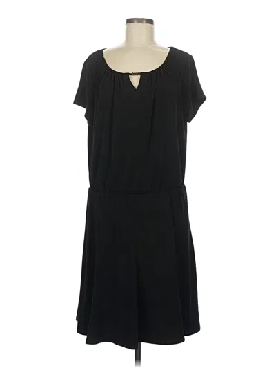 Pre-owned Susan Graver Casual Dress In Black