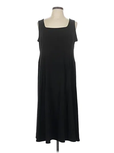 Pre-owned Susan Graver Casual Dress In Black
