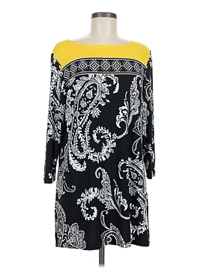 Pre-owned Susan Graver Casual Dress In Black
