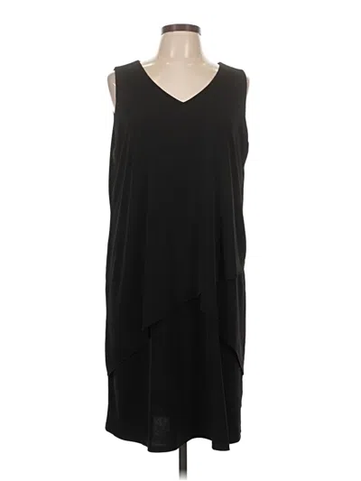 Pre-owned Susan Graver Casual Dress In Black
