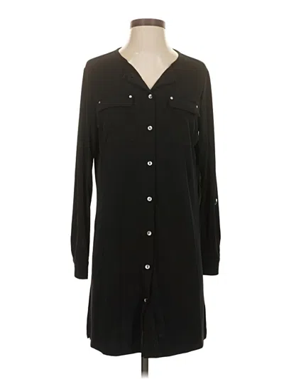Pre-owned Susan Graver Casual Dress In Black