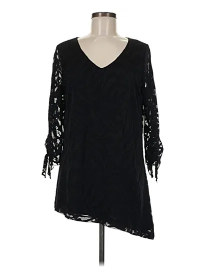 Pre-owned Susan Graver Casual Dress In Black