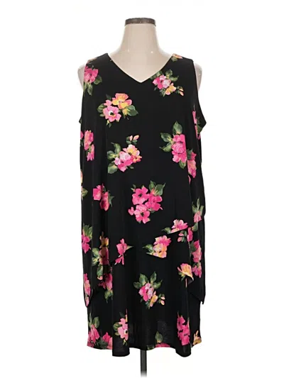 Pre-owned Susan Graver Casual Dress In Black