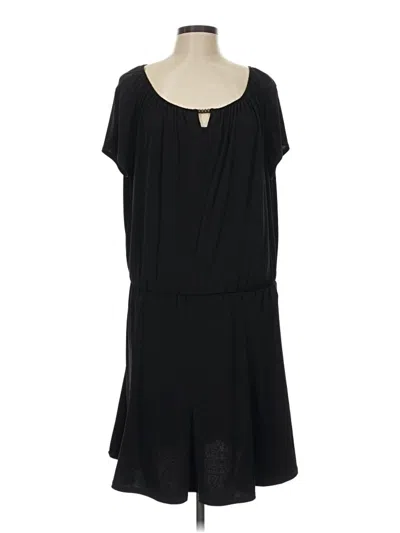 Pre-owned Susan Graver Casual Dress In Black