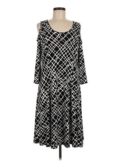 Pre-owned Susan Graver Casual Dress In Black